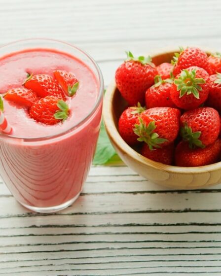 Photo Strawberry smoothie