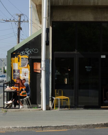 Photo Coffee shop exterior