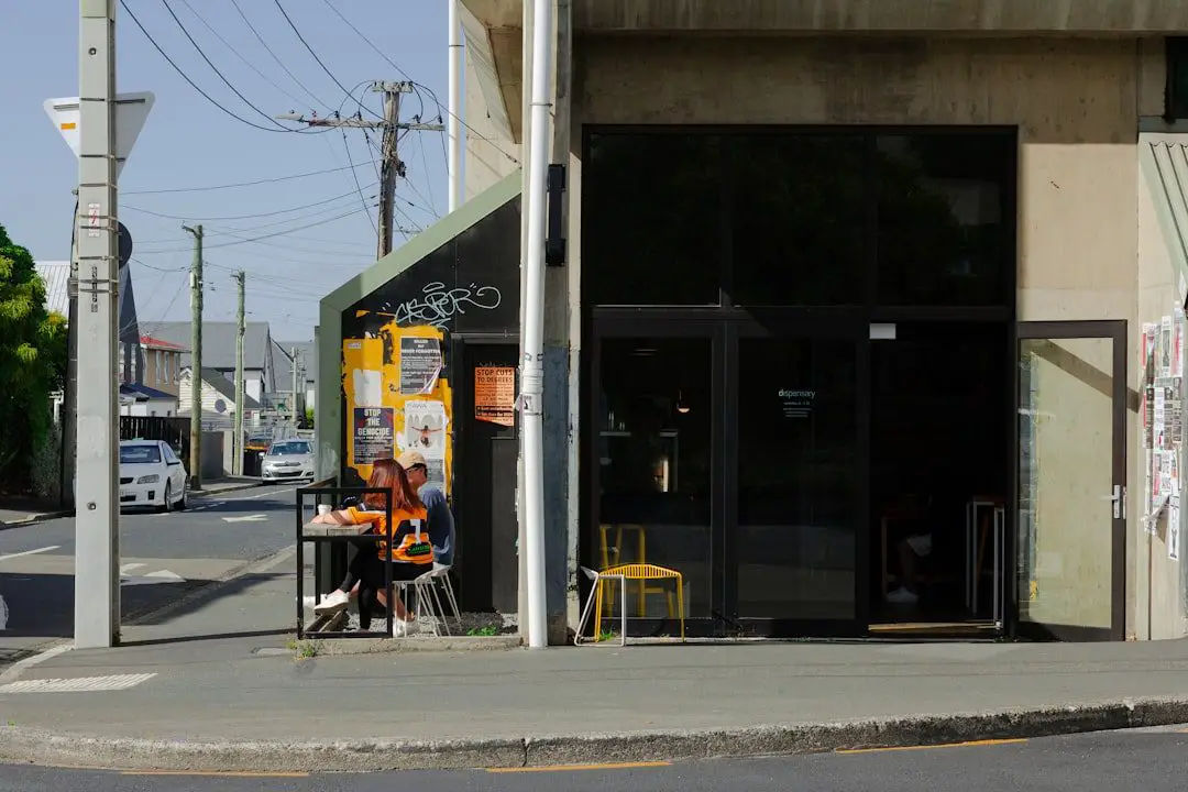 Photo Coffee shop exterior