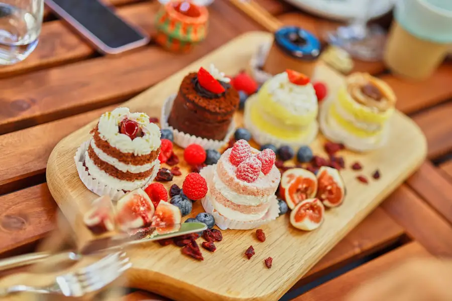 Dessert platter