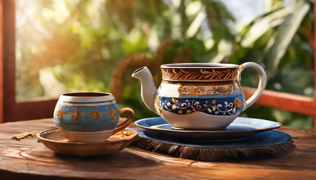 A steaming cup of Atole, a traditional Mexican beverage, representing the rich cultural heritage