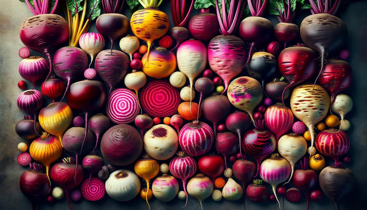 An image of assorted beets in various colors to showcase the vibrancy and variety of beets