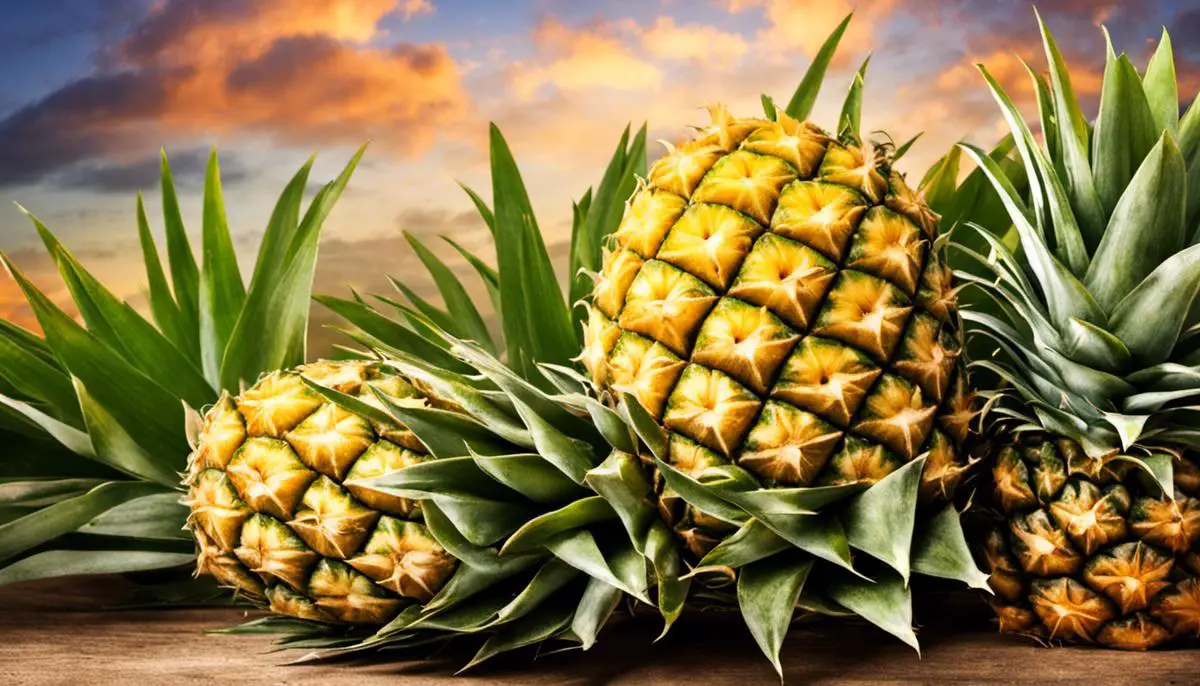 Image depicting a pineapple with bromelain enzymes inside