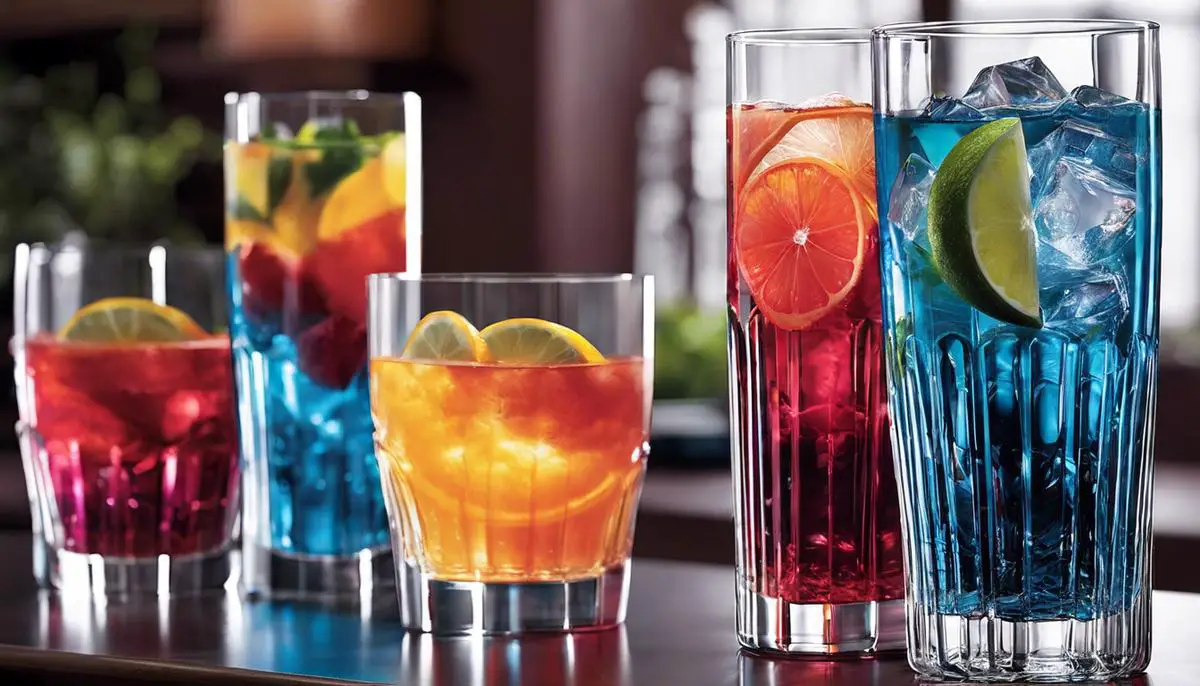 Seamless integration of Crystal Light into a glass of water, adding a burst of flavor and color.