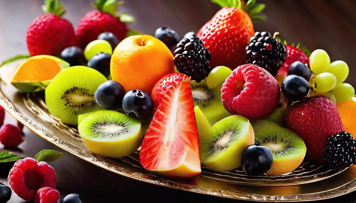 A diverse selection of fresh, vibrant fruits for choosing the perfect fruit for your cake masterpiece.