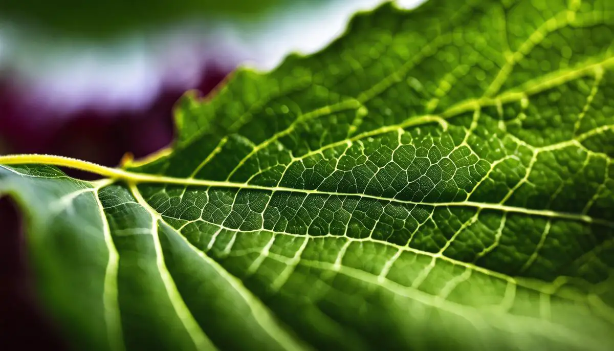 Image of a grape leaf