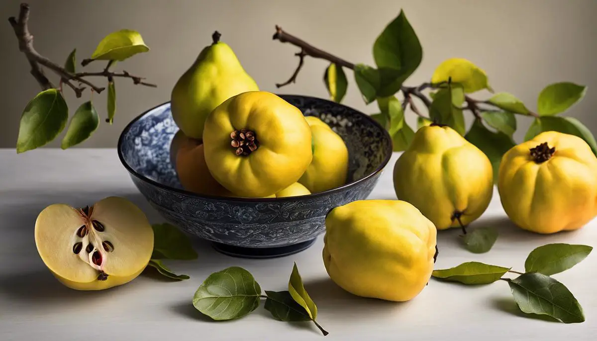 Image of quince showing its vibrant hues and flavors