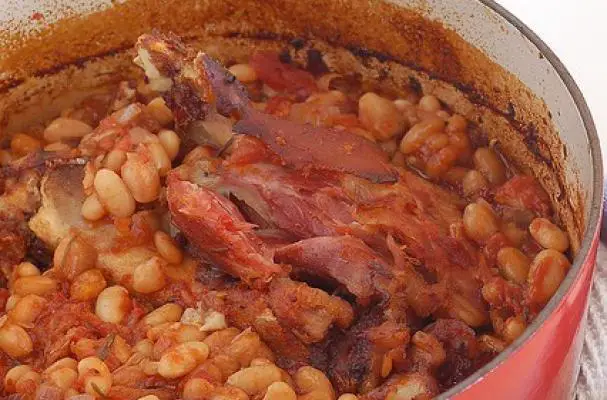 A quick and easy version of Senate Bean Soup made with canned beans and smoked turkey