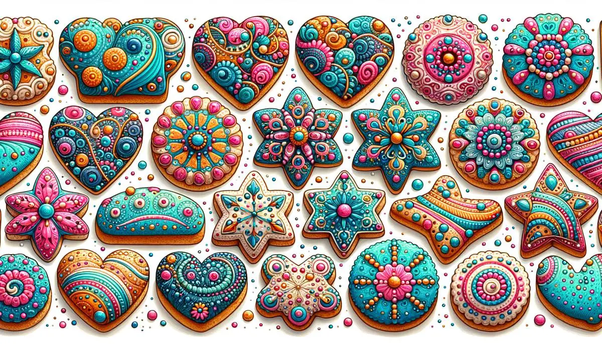 Image of beautifully decorated sugar biscuits